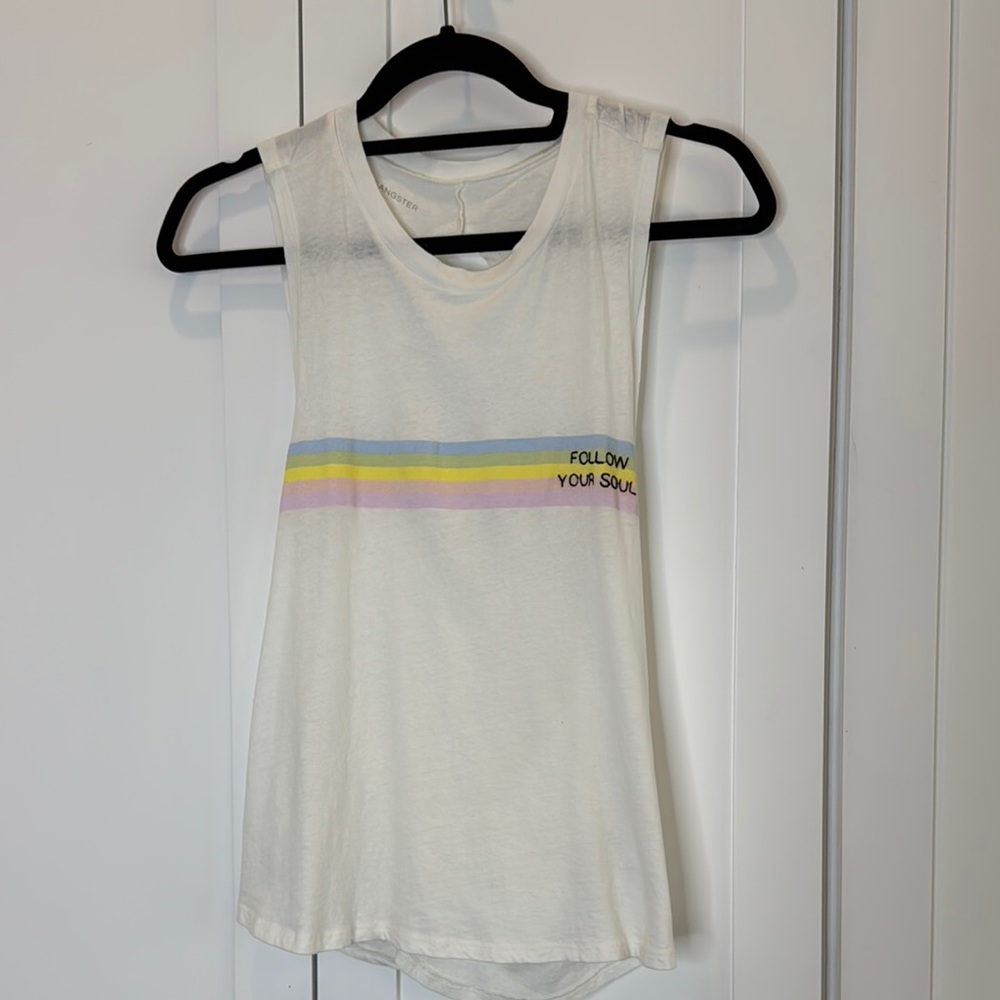 Spiritual Gangster Keyhole Back swing Tank top